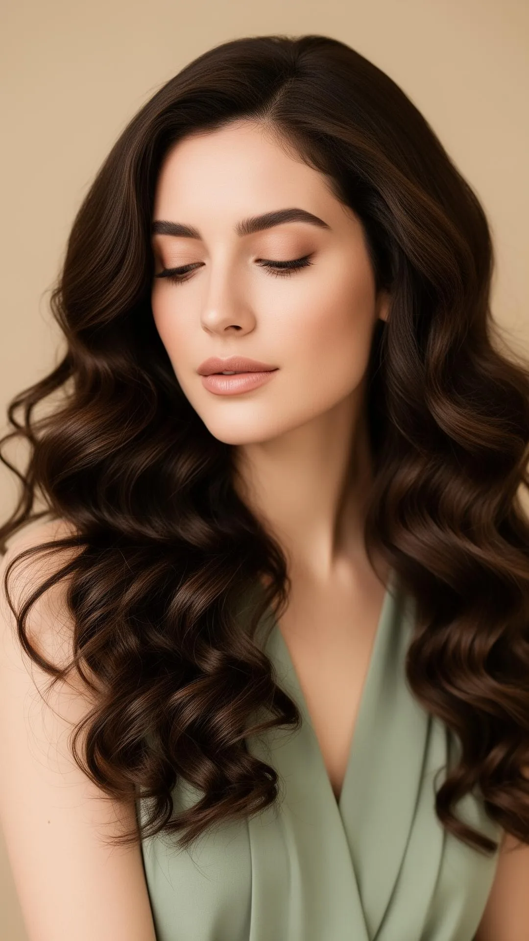 Bejona Natural Hair Studio – Frau mit dunklen, gepflegten Wellen
